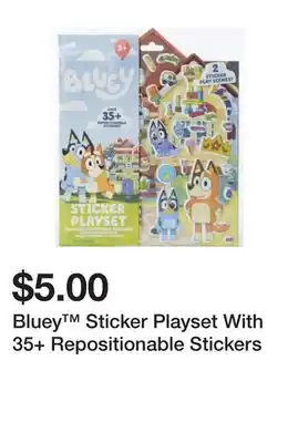 Five Below Bluey Sticker Playset With 35+ Repositionable Stickers offer