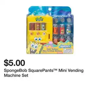 Five Below SpongeBob SquarePants Mini Vending Machine Set offer