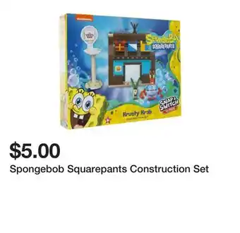 Five Below Spongebob Squarepants Construction Set offer