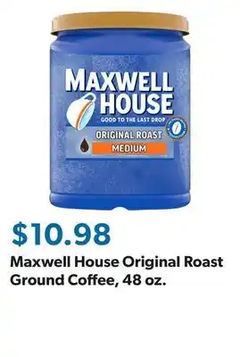 Sam's Club Maxwell House Original Roast Ground Coffee, 48 oz offer