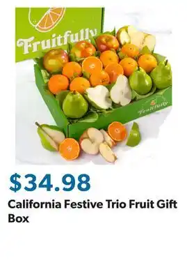 Sam's Club California Festive Trio Fruit Gift Box offer