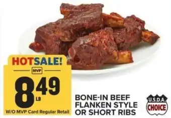 Food Lion BONE-IN BEEF FLANKEN STYLE OR SHORT RIBS offer