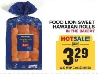 Food Lion FOOD LION SWEET HAWAIIAN ROLLS offer