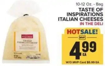 Food Lion TASTE OF INSPIRATIONS ITALIAN CHEESES offer