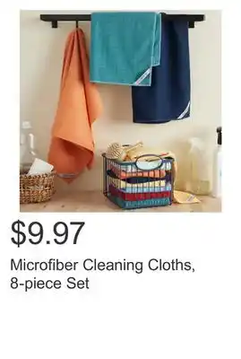 Costco Microfiber Cleaning Cloths, 8-piece Set offer