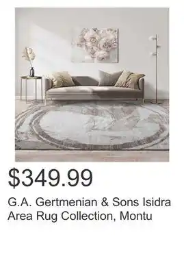 Costco G.A. Gertmenian & Sons Isidra Area Rug Collection, Montu offer