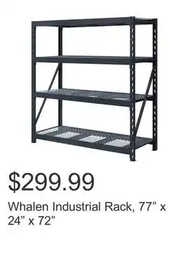 Costco Whalen Industrial Rack, 77 x 24 x 72 offer