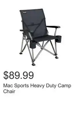 Costco Mac Sports Heavy Duty Camp Chair offer
