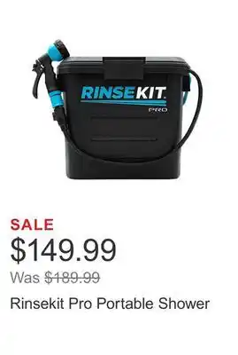 Costco Rinsekit Pro Portable Shower offer