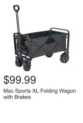 Costco Mac Sports XL Folding Wagon with Brakes offer