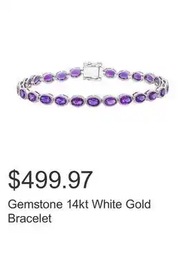 Costco Gemstone 14kt White Gold Bracelet offer