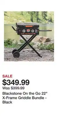 Blackstone On the Go 22 X-Frame Griddle Bundle - Black