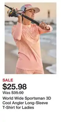 Cabela's World Wide Sportsman 3D Cool Angler Long-Sleeve T-Shirt for Ladies offer
