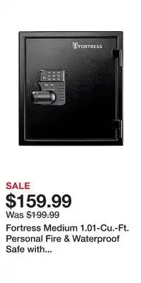 BJ’s Fortress Medium 1.01-Cu.-Ft. Personal Fire & Waterproof Safe with Electronic Lock offer