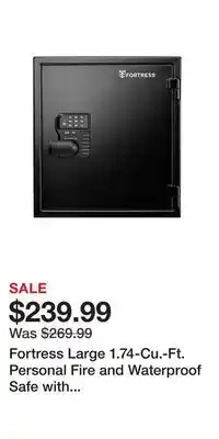 BJ’s Fortress Large 1.74-Cu.-Ft. Personal Fire and Waterproof Safe with Electronic Lock offer