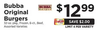 ShopRite Original Burgers offer