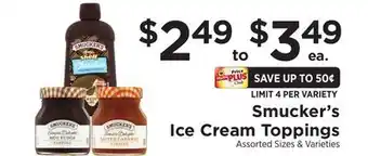 ShopRite Ice Cream Toppings offer