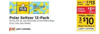 ShopRite Seltzer 12- Pack offer