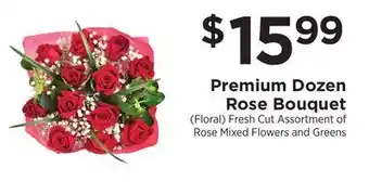 ShopRite Premium Dozen Rose Bouquet offer