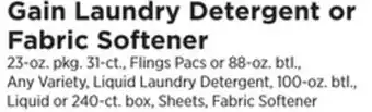 ShopRite Laundry Detergent or Fabric Softener offer