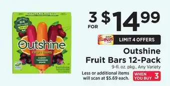 ShopRite Fruit Bars 12-Pack offer