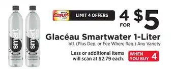 ShopRite Smartwater 1-Liter offer