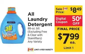 ShopRite Laundry Detergent offer