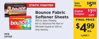 ShopRite Fabric Softener Sheets offer