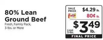 ShopRite 80% Lean Ground Beef offer