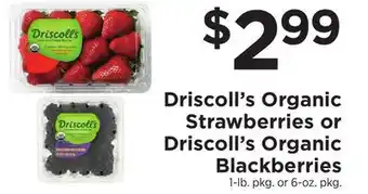 ShopRite Organic Strawberries or Organic Blackberries offer