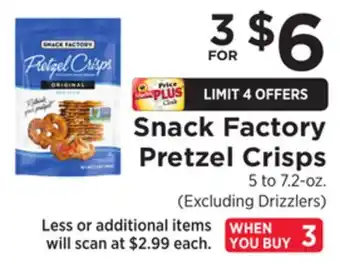 ShopRite Pretzel Crisps offer