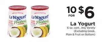ShopRite La Yogurt offer