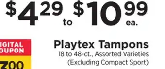 ShopRite Tampons offer