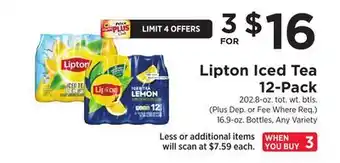 ShopRite Iced Tea 12-Pack offer