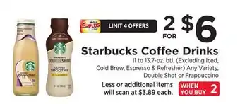 ShopRite Coffee Drinks offer