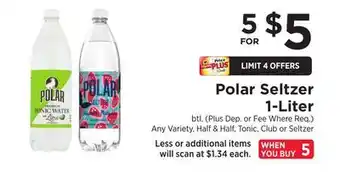 ShopRite Seltzer 1-Liter offer