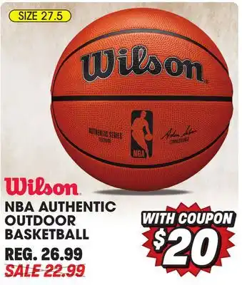 Big 5 Wilson NBA Authentic Outdoor Basketball offer