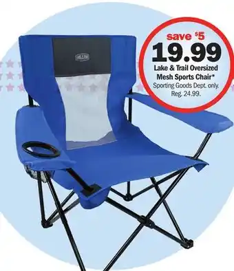 Meijer Lake & Trail Oversized Mesh Sports Chairs offer