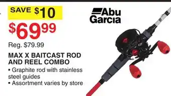 Dunham's Sports MAX X BAITCAST ROD AND REEL COMBO offer