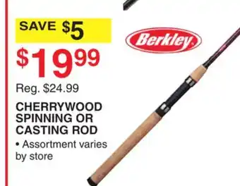 Dunham's Sports BERKLEY CHERRYWOOD SPINNING OR CASTING ROD offer