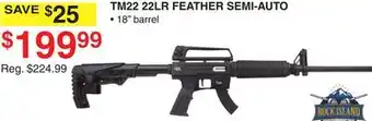 Dunham's Sports TM22 22LR FEATHER SEMI-AUTO offer