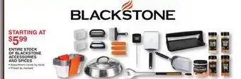 Dunham's Sports BLACKSTONE ACCESSORIES AND SPICES offer