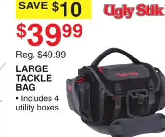 Dunham's Sports UGLY STIK LARGE TACKLE BAG offer