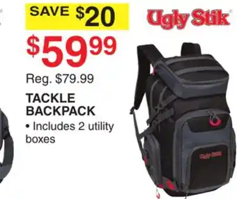 Dunham's Sports TACKLE BACKPACK offer