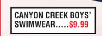 Dunham's Sports CANYON CREEK BOYS' SWIMWEAR offer