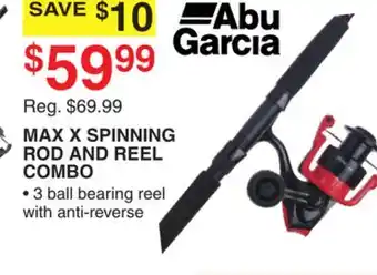 Dunham's Sports ABU GARCIA MAX X SPINNING ROD AND REEL COMBO offer