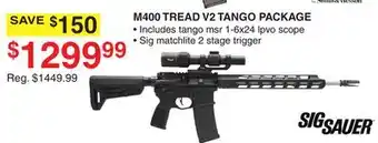 Dunham's Sports SIGSAUER M400 TREAD V2 TANGO PACKAGE offer