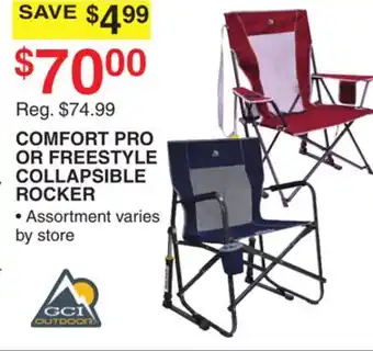 Dunham's Sports COMFORT PRO OR FREESTYLE COLLAPSIBLE ROCKER offer