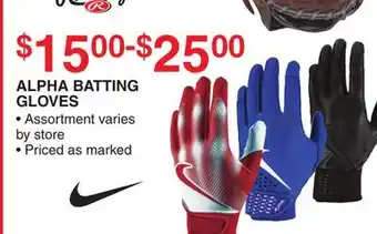 Dunham's Sports ALPHA BATTING GLOVES offer