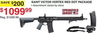 Dunham's Sports SAINT VICTOR VORTEX RED DOT PACKAGE offer